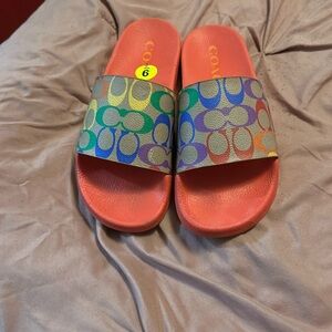 Coach slides size 9